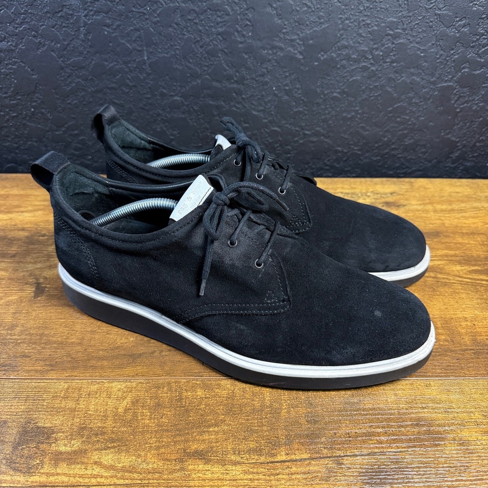 Rag & Bone Spencer Black Suede Derby Mens Size 45 EU US 12 Oxford Shoes
